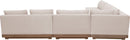 Solace - Olefin 5 Piece Outdoor Patio Modular Sectional