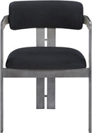 Aurum - Vegan Leather Upholstered Dining Chair With Gray Base (Set of 2)