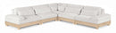 Turin - Chenille Fabric Upholstered Modular Sectional - White