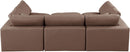 Comfy - 6 Piece Faux Leather Sectional