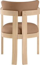 Lavrin - Vegan Leather Dining Arm Chair (Set of 2) - Natural Base