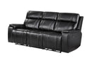 U8880 - Power Reclining Sofa With Armrest Cupholder, DDT With Watch Charger - Black