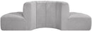 Arc - Boucle Fabric 4 Piece Modular Sofa