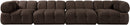 Orin - Fabric Velvet 4 Piece Modular Sofa