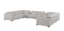 1208 - 10 Piece U Shaped Leather Sectional With 4 Power Recliners & Power Headrest