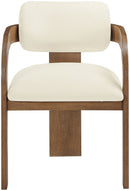 Cedra - Velvet Performance Fabric Upholstered Dining Chair (Set of 2) - Brown Frame