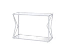 Virtue - Sofa Table - Clear Glass & Chrome
