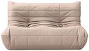 Relax - Vegan Leather 54.75" Upholstered Loveseat - Tan