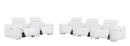 2679 - Power Reclining Sofa And Loveseat In Genuine Leather (5 Recliners With Power Headrests & 3 Consoles)