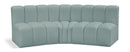 Arc - Faux Leather 3 Piece Modular Corner Sofa