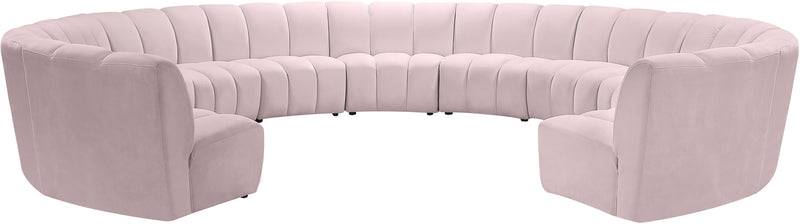 Infinity - 11 Piece Velvet Modular Sectional