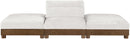 Turin - Chenille Fabric Upholstered Modular Sectional - Cream