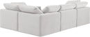 Indulge - Velvet 4 Piece Modular Corner Sectional