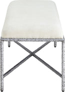 Valley - Bench With Silver Frame