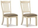 Bolanburg - Dining UPH Side Chair (Set of 2) - Rake Back - Brown / Beige
