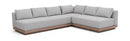 Solace - Olefin Performance Fabric 3 Piece Outdoor Patio Modular Sectional (Sofa, Loveseat & Corner Chair)