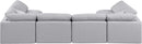 Indulge - Linen 6 Piece Modular U-Shaped Sectional