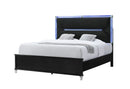 Lando - Queen Bed With Continuous LED - Black
