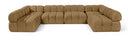 Orin - U-Shaped Velvet 6 Piece Modular Sectional