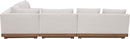 Solace - Olefin Performance Fabric 4 Piece Outdoor Patio Modular Sectional