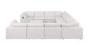 1100 - 11-Piece U-Shaped Sectional In Italian Fabric - Pearl