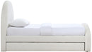 Andaz - Chenille Fabric Upholstered Trundle Bed