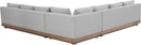 Solace - Olefin Performance Fabric 3 Piece Outdoor Patio Modular Sectional (2 Sofas & Corner Chair)