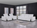 1208 - Leather Reclining Set (Sofa & Loveseat With 5 Power Recliners)