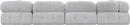 Ames - 5 Piece Fabric Modular Sectional