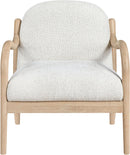 Helmsley - Performance Fabric Upholstered Accent Chair - Cream / Natural