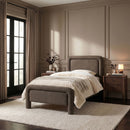 Baylor - Fabric With Interwoven Chenille Upholstered Bed