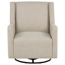 Sorrel - Fabric Upholstered Swivel Glider Arm Chair - Latte