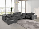 1126 - 8-Piece U-Shaped Sectional Sofa In With 4 Power Recliners & Power Headrest