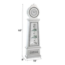 Noralie - 63" Faux Diamonds Grandfather Clock With LED - Mirrored