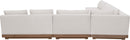 Solace - Olefin 5 Piece Outdoor Patio Modular Sectional