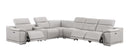 2679 - 7-Piece L-Shaped Power Reclining Sectional In Genuine Leather (3 Recliners)