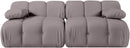 Orin - Velvet Performance Fabric Upholstered 2 Piece Modular Sofa