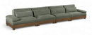 Turin - Chenille Fabric Upholstered Modular Sectional - Green