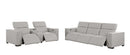 1208 - Leather Reclining Set (Sofa & Loveseat With 5 Power Recliners)