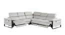 1246 - 5-Piece L-Shaped Modular Power Reclining Sectional With Power Headrests