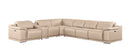 2679 - 7-Piece L-Shaped Power Reclining Sectional In Genuine Leather (4 Recliners)