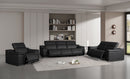 2679 - Power Reclining Sofa, Loveseat & Chair Set In Genuine Leather (6 Recliners)