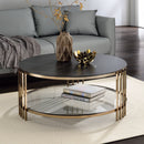 Zaidee - Coffee Table - Sintered Stone & Champagne