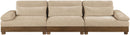 Turin - Chenille Fabric Upholstered Modular Sectional - Beige