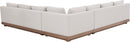 Solace - Olefin Performance Fabric 3 Piece Outdoor Patio Modular Sectional (2 Sofas & Corner Chair)