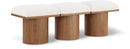 Pavilion - 3 Piece Modular Bench With Brown Base