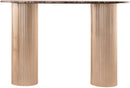 Cindra - Genuine Marble Top And Iron Base Console Table