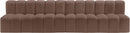 Arc - Faux Leather 4 Seats Modular Sofa