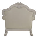 Dresden - Chair With 2 Pillows - Synthetic Leather & Bone White