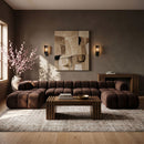Orin - Velvet 6 Piece Modular Double Chaise Sectional